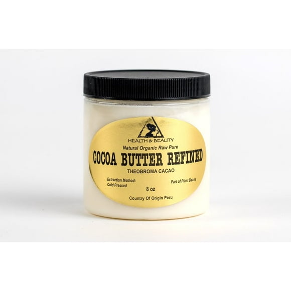 Cocoa / cacao / cacao butter ultra refined organic natural raw grade a prime 8 oz