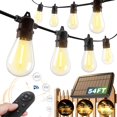 thumbnail image 1 of Cadena de luces solares Addlon, control remoto impermeable para exteriores de 16,5 m, 1 of 8