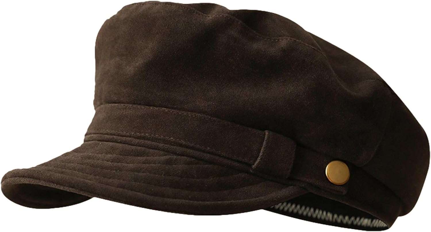 Women\'s Vintage Newsboy Hat Winter Suede Cap Octagonal Hat Fashion Gatsby Vintage Newsboy Hats Winter Suede Caps Women main image 2