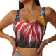 thumbnail image 1 of Fotbe Eagle Head With American Flag Sujetador Deportivo Largo sin Aros para Mujer con Almohadillas y Soporte Medio, Transpirable y Absorbente, Camiseta Tipo Chaleco o Tank Top-Large, 1 of 8