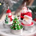 thumbnail image 3 of 12 Uds velas de candelita sin humo de Navidad regalos familiares bonitos decoraciones de Navidad para fiestas de bodas JAMW Sencillez, 3 of 4