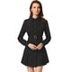 thumbnail image 2 of Vestido Camisero De Manga Larga Con Botones Y Cinturón Con Cuello En Punta Safari De Pana Para Mujer Negro M, 2 of 2
