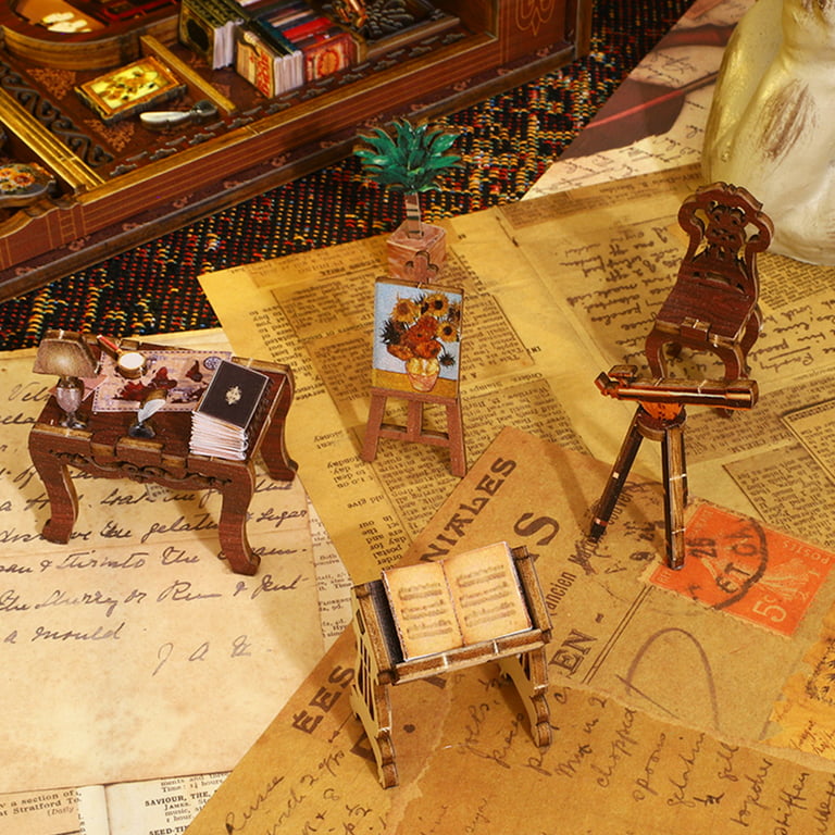 Sherlock Holmes Book Nook Miniature Dollhouse - CraftDIYKit