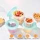 thumbnail image 3 of Juego de recipientes de silicona para almacenamiento de alimentos, caja de preparación de comidas con tapa hermética, congelador y microondas, círculo de marcado de fecha, taza transparente, 3 of 4