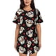 thumbnail image 1 of Fotbe PUG Conjunto de Pijama Estampado para Mujer, 2 Piezas, Ropa de Dormir con Camiseta de Manga Corta y Shorts Suaves-Large, 1 of 6