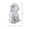 thumbnail image 4 of Northlight 16" White and Silver Lighted Angel Sequined Gown Christmas Tree Topper, 4 of 5