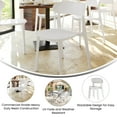 thumbnail image 4 of Flash Furniture Set of 4 Indoor-Outdoor Stacking Patio Chairs with Curved Backrests, Commercial All-Weather Resin Chairs in White, 4 of 13
