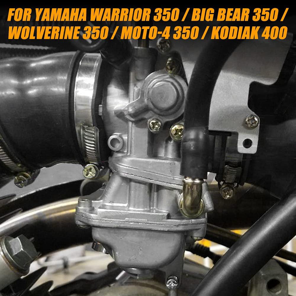 YFM350 Carburetor for Yamaha 1987-1995 Big Bear 350 YFM350 1996-1998 for Wolverine 350 YFM35F 1995 with Intake Manifold and for Kodiak 400 YFM 400 