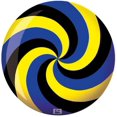 thumbnail image 1 of Brunswick Spiral Glow Viz-A-Ball Yellow/Black/Blue - Weight: 10 Pounds, 1 of 1