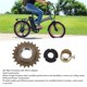 thumbnail image 3 of Kit De Conector De Rueda , Transmisión De Potencia Mejorada Rueda De Bicicleta 22T De Larga Vida útil Con Adaptador De 30 Mm Rendimiento Estable Para Motocicleta, 3 of 7