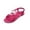 Hot Pink, variant on Xdegoge Sandals for Women Open Toe Flat Strappy Sandal Elegant Bowknot Elastic Slingback Slip On Casual Daily Walking Shoes Apparel