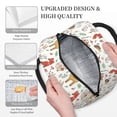 thumbnail image 3 of Rateoe Cute Little Animals Pattern Lunch Bag Women, Lunch Box, Lunch Bag, Small Leakproof Lunch Tote Large Capacity Reusable Insulated Cooler Lunch Container, 3 of 6
