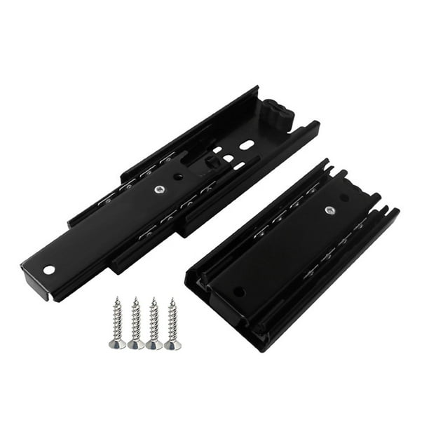 Correderas para cajones, correderas para cajones, repuestos de acero, accesorios de repuesto, guías deslizantes, rieles para armarios de cocina y Longitud 4 pulgadas