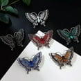 thumbnail image 6 of K-KED Vintage Crystal Butterfly Brooches for Women Coat Delicate Jewelry Party Ornaments-_-White, 6 of 9