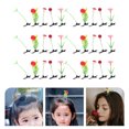 thumbnail image 2 of 30 pinzas para el pelo con forma de planta de simulación, horquillas creativas, pasadores para el pelo, accesorios para el cabello, 2 of 6