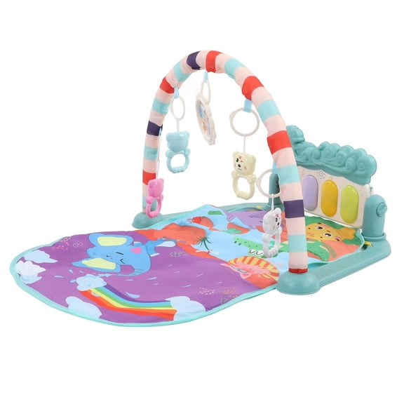 LAZIOEGR Baby Piano Gym Mat – Soft, Detachable Play Mat with Music, Lullabies, Light & Foot‑Pedal Fitness for Newborns & Toddlers