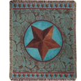 thumbnail image 1 of Manual Woodworkers & Weavers ATWSRD 50 x 60 Po Western Star Rouge Robinet Jeter, 1 of 1