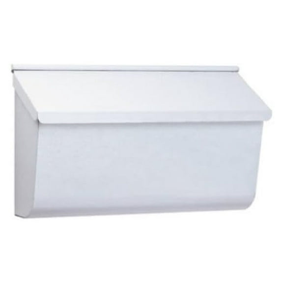 Gibraltar L4009WW0 Extra Large Galvanized Steel Wall Mount Mailbox, White
