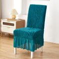 thumbnail image 1 of DEKAXID - Funda de silla con falda ondulada elegante - Funda elástica y lavable a máquina para sillas de comedor - Protector de asiento duradero para el hogar - Ajuste universal para la decoración de, 1 of 7