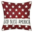 thumbnail image 2 of 4th of July PALIFEUR Pillow Covers, 18 x 18 Inch Indeoendence Day Linen Pillow Case, Patriots Throw Pillow Covers for Sofa Bedroom Coffice, American Flag Decorative Pillow Cover, 2 of 7
