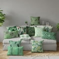 thumbnail image 5 of Vargottam Luxury, Printed Mint Green Theme Cushion Covers Decorative Pillow Covers Lumbar Throw Pillowcase - 24x12 Inches, 5 of 5
