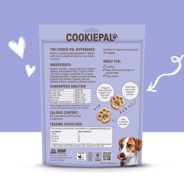 (Pack Of 4) Cookie Pal Dog Treat Soft Baked Pumpkin 8.8 Oz