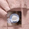 thumbnail image 6 of Kathy Ireland Oversized Chenille Polyester Fringed Basket Throw - Blush - 50” X 70”, 6 of 6