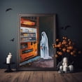 thumbnail image 4 of Ghost Next To Vending Machine Poster Print, Halloween Poster, Poster For Halloween, Wall Art Halloween, Ghost Dink Wall Décor, 4 of 5