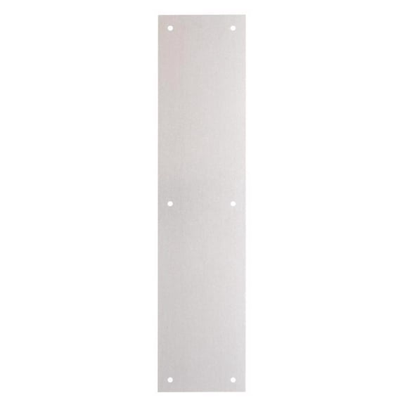 Brinks 15 in. L Satin Aluminum Push Plate
