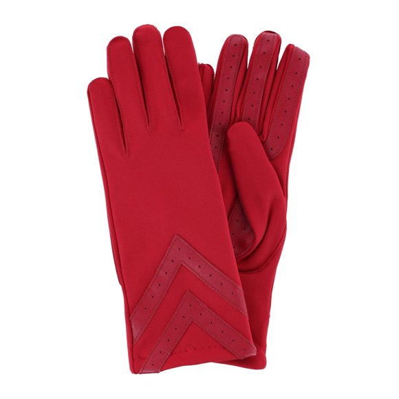 Isotoner Touchscreen Chevron Winter Gloves with Fleece Lining (Women's)