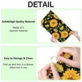 thumbnail image 4 of Sunflower Print Dish Mat for Drying Dishes, Foldable Microfiber Kitchen Pad, Absorbent Floral Rack 18x24 Inch Countertop, 4 of 5