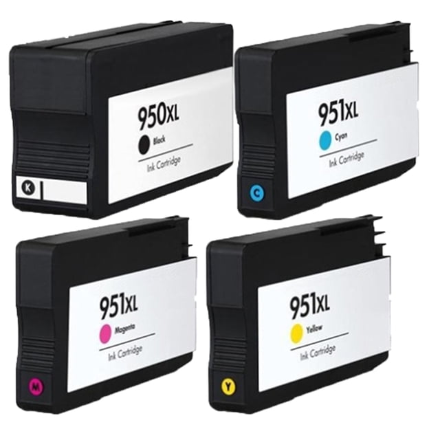 Kit 4 Cartuchos 950 Xl 951 Xl GENERICOS COMPATIBLES para 8100 8600 8610 8620 Genérico Kit 4 Colores