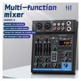 thumbnail image 2 of M4 4 Channel Mini Mixer Sound Card DJ 16 Digital Effects Noise Reduction Console USB Recording For Singing, 2 of 6
