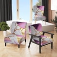 thumbnail image 1 of Designart "Violet-Hued Geode Abstract II" Chaise d'Appoint en Marbre Violet - Fauteuil Moderne pour Salon, 1 of 7