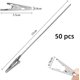 thumbnail image 2 of 50 clips para notas con pinza de cocodrilo – 15 cm – Clips de alambre plateado para notas, fotos, tarjetas y decoración DIY., 2 of 6