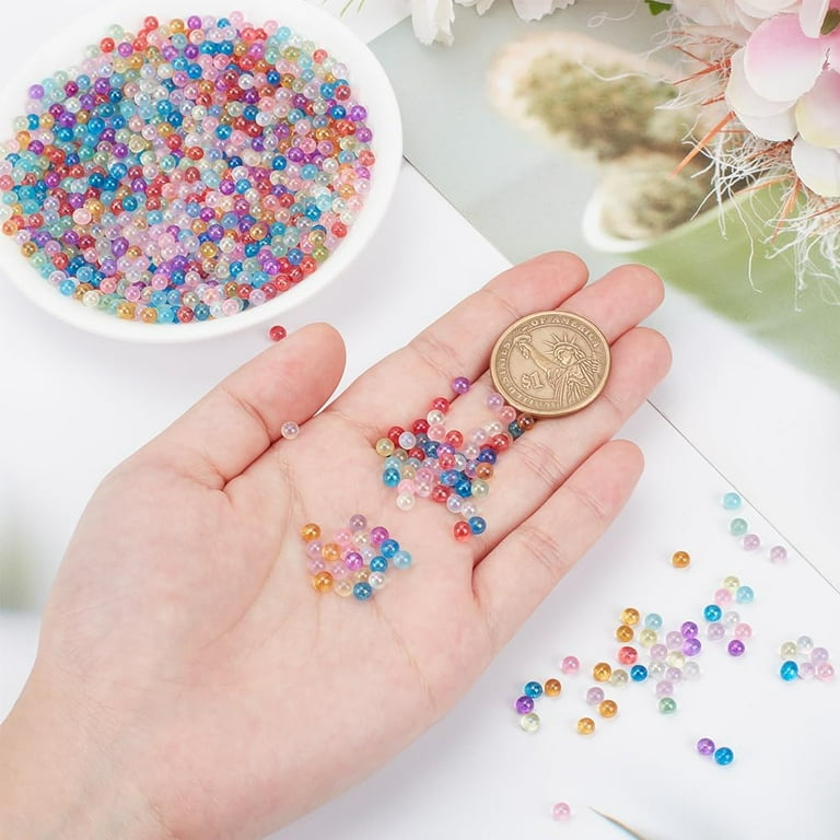 Glass 1 box 100g 10 colors Small Glass Beads No Hole Tiny Glass