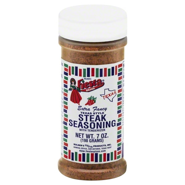 Fiesta Brand Texas Style Steak Seasoning, 7 oz jar
