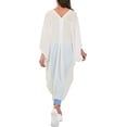 thumbnail image 2 of HAPPY BAY Women's Beach Solid Sheer Button Down Kimono Bathing suit Cover up Casual Summer Duster Cardigan Kimonos for Women One Size Oatmeal, Plain, 2 of 5