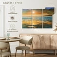 thumbnail image 4 of Elephant Stock Ocean Evening Calm Wall Art - Horizontal Multi Panel Canvas - Living Room Wall Decor - Beach Multi Panel - Orange And Blue Decor By Mike Calascibetta - 23" x 14", 4 of 4