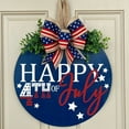thumbnail image 4 of EUDIDV Patriotic Decor Independence Day Welcome Door 4th Of July Wooden Sign Door Wall Hanging Decorations Fourth Of July Independence Day Memorial Day Party Decorations Party Supplies​, 4 of 5