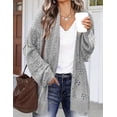 thumbnail image 4 of Zeagoo Crochet Cardigan Spring Lightweight Open Front Long Sleeve Knit Cardigans for Women, 4 of 7