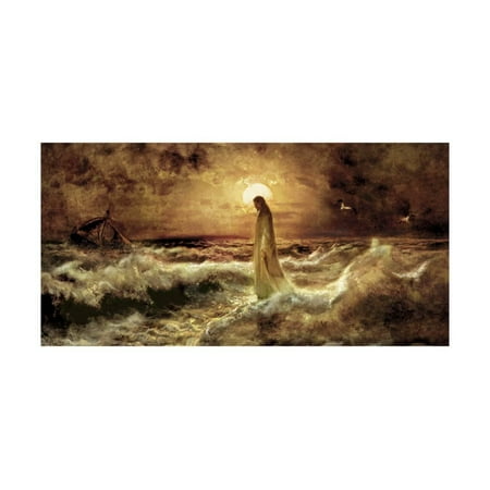 - Christ on Water Jesus Bible Art Print Wall Art By Jason Bullard