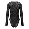 thumbnail image 3 of Richie House Women's Jumpsuit Knitted Sexy Bodysuit Bodycon Bodysuit Tops RHW4066-D-XL, 3 of 5