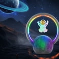 thumbnail image 2 of Altavoz Altavoz RGB Light Touch Ajuste 360 ​​Grados Levitació Magnética Astronaut., 2 of 8