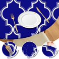 thumbnail image 4 of 44in Round Tablecloth with Elastic Edge, Waterproof Fitted Table Cover for 36-44" Tables, Boho Theme Polyester Reusable Table Cloths Wipe Clean for Picnic, Dining, Outdoor Use and Party Decor, 4 of 7