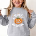 thumbnail image 4 of Enjoytime Halloween Girls Sweatshirt Pumpkin Graphic Crew Neck Long Sleeve Pullover Top Cute Fall Fashion Kids Clothes 1-14 Years, 4 of 7