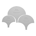 thumbnail image 2 of Clamshell Templates. 4", 5", 6". - Clear Acrylic 1/8", 2 of 2