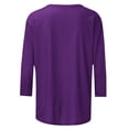 thumbnail image 5 of Friday Savings Clearance Aueoeo Merry Bright Sweatshirts Women Christmas Graphic Print Long Sleeve Crewneck Shirts Casual Blouse Purple X-Large, 5 of 5