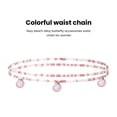thumbnail image 2 of LYMAYTER Body Chain Body Chain - Colored Beads, Double Layer, Handmade, Bohemian Belly Chain for Women, 2 of 7