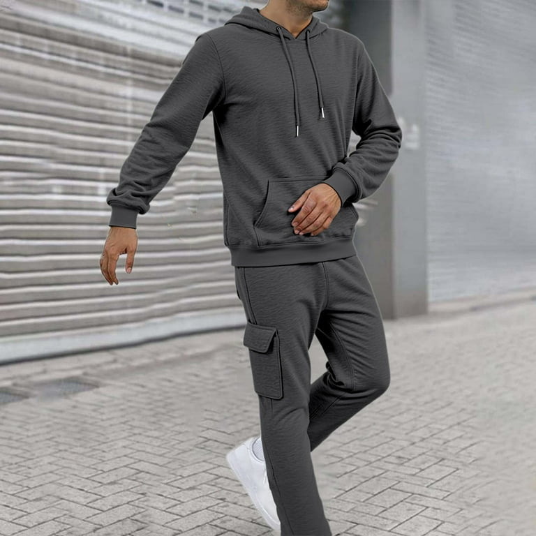 Jogger Tracksuit Men's Big And Tall Tracksuits Sweatsuits For